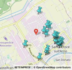 Mappa Via Lombardia, 56029 Santa Croce sull'Arno PI, Italia (1.0925)