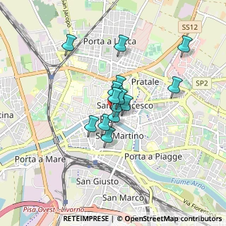 Mappa Via Sant'Orsola, 56127 Pisa PI, Italia (0.60929)