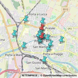 Mappa Via Sant'Orsola, 56127 Pisa PI, Italia (0.582)