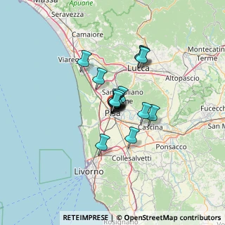 Mappa Via Sant'Orsola, 56127 Pisa PI, Italia (7.44059)