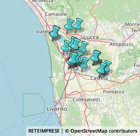 Mappa Via Fausto Sestini, 56122 Pisa PI, Italia (9.0855)