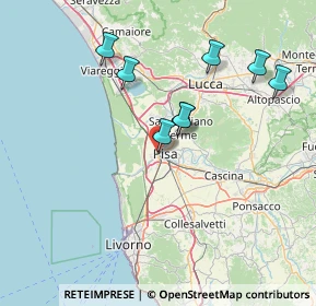 Mappa Via Fausto Sestini, 56122 Pisa PI, Italia (21.41091)