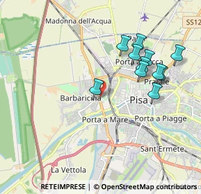 Mappa Via Fausto Sestini, 56122 Pisa PI, Italia (1.90909)