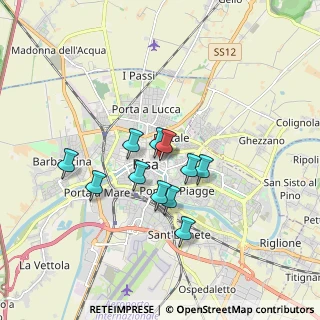 Mappa Via Giovanni di Simone, 56127 Pisa PI, Italia (1.36909)