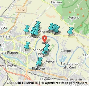 Mappa Via Nuova, 56023 Cascina PI, Italia (1.3885)