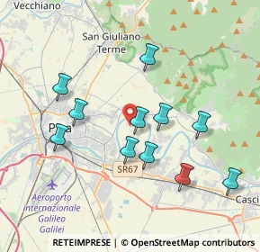 Mappa Via Nuova, 56023 Cascina PI, Italia (3.69727)
