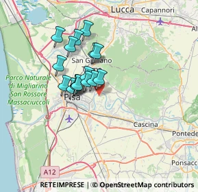 Mappa Via Nuova, 56023 Cascina PI, Italia (5.29375)