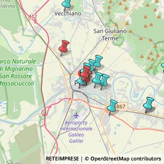 Mappa Via Camillo Benso Conte di Cavour, 56127 Pisa PI, Italia (3.45)