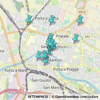 Mappa Via Camillo Benso Conte di Cavour, 56127 Pisa PI, Italia (0.61571)