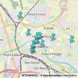 Mappa Via Guido da Pisa, 56127 Pisa PI, Italia (0.74583)