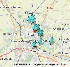 Mappa Via del Giardino, 56127 Pisa PI, Italia (1.18091)