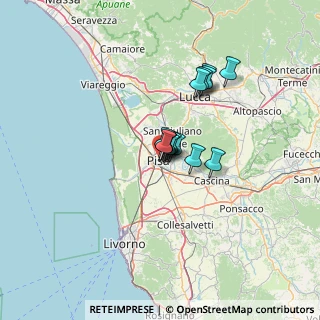 Mappa Via del Giardino, 56127 Pisa PI, Italia (7.86214)