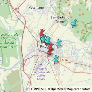 Mappa Via del Giardino, 56127 Pisa PI, Italia (1.91636)