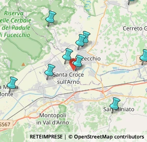 Mappa Via 8 Marzo, 56029 Santa Croce sull'Arno PI, Italia (4.94364)