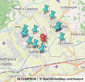 Mappa Via 8 Marzo, 56029 Santa Croce sull'Arno PI, Italia (1.55)