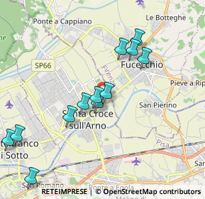 Mappa Via 8 Marzo, 56029 Santa Croce sull'Arno PI, Italia (2.04167)