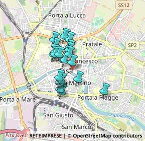 Mappa Lungarno Mediceo, 56127 Pisa PI, Italia (0.5955)