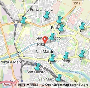 Mappa Piazza Cairoli, 56127 Pisa PI, Italia (1.17455)