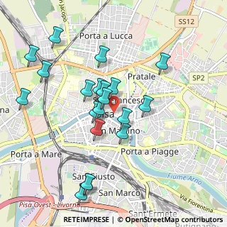 Mappa Lungarno Mediceo, 56127 Pisa PI, Italia (0.9645)