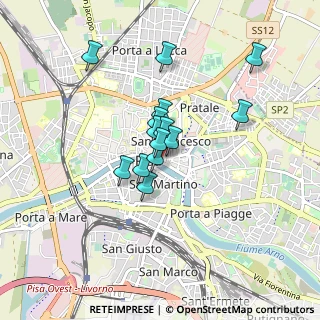 Mappa Piazza Cairoli, 56127 Pisa PI, Italia (0.63429)