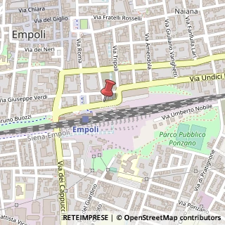 Mappa Via Curtatone e Montanara,  69, 50053 Empoli, Firenze (Toscana)