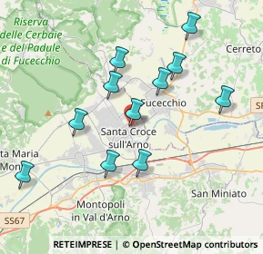 Mappa Via Francesco Petrarca, 56029 Santa Croce sull'Arno PI, Italia (3.75182)