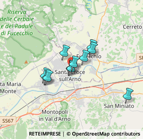 Mappa Via Francesco Petrarca, 56029 Santa Croce sull'Arno PI, Italia (2.46455)