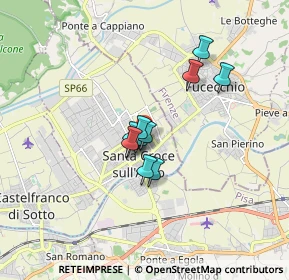 Mappa Via Francesco Petrarca, 56029 Santa Croce sull'Arno PI, Italia (1.13091)