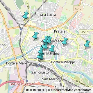 Mappa Piazza del Pozzetto, 56127 Pisa PI, Italia (0.6875)