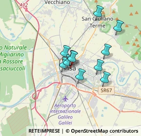 Mappa Piazza del Pozzetto, 56127 Pisa PI, Italia (2.62545)