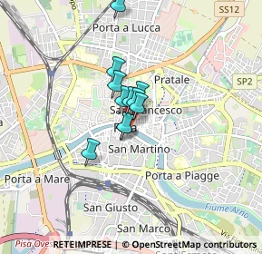 Mappa Piazza del Pozzetto, 56127 Pisa PI, Italia (0.47909)