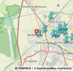 Mappa Via Angelo Fabroni, 56122 Pisa PI, Italia (2.25818)