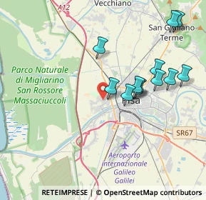 Mappa Via Angelo Fabroni, 56122 Pisa PI, Italia (3.8825)