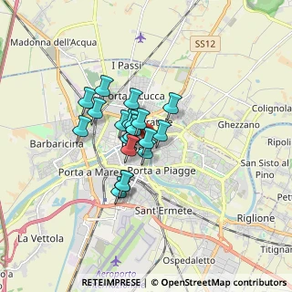 Mappa Via Santa Bibbiana, 56127 Pisa PI, Italia (1.0885)