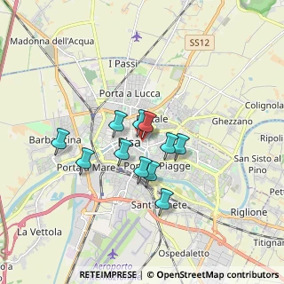 Mappa Via Santa Bibbiana, 56127 Pisa PI, Italia (1.31545)