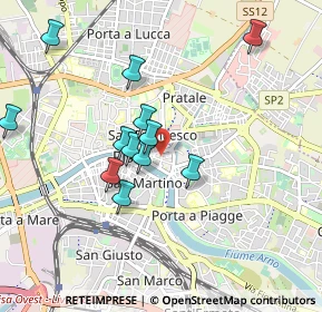 Mappa Via Santa Bibbiana, 56127 Pisa PI, Italia (0.87917)