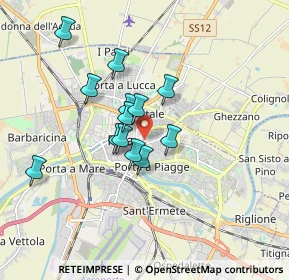 Mappa Via Ludovico Lazzaro Zamenhof, 56127 Pisa PI, Italia (1.38692)