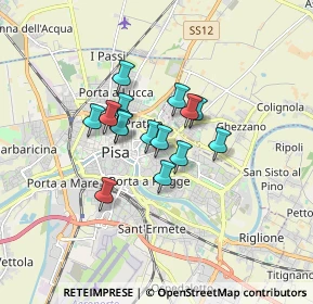 Mappa Via Carlo Morandi, 56124 Pisa PI, Italia (1.13933)