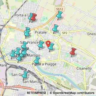 Mappa Via Giuseppe Garibaldi, 56126 Pisa PI, Italia (1.20118)