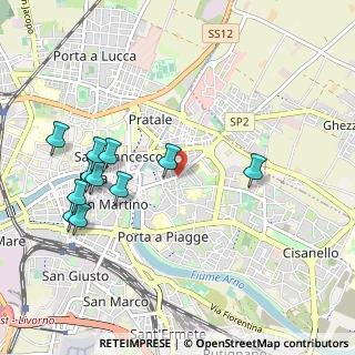 Mappa Via Giuseppe Garibaldi, 56126 Pisa PI, Italia (1.10636)