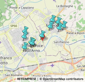 Mappa Piazza Enzo Biagi, 56029 Santa Croce sull'Arno PI, Italia (1.52917)