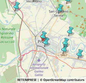 Mappa Via Palestro, 56127 Pisa PI, Italia (6.01923)