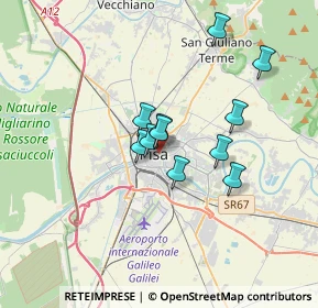 Mappa Via della Scuola, 56127 Pisa PI, Italia (2.61455)