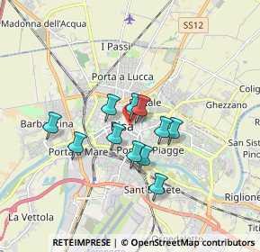 Mappa Via Palestro, 56127 Pisa PI, Italia (1.29909)