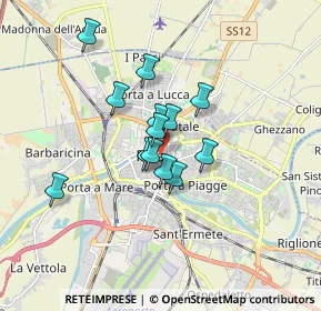 Mappa Via Palestro, 56127 Pisa PI, Italia (1.23385)