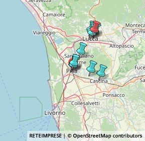 Mappa Via Palestro, 56127 Pisa PI, Italia (9.98455)