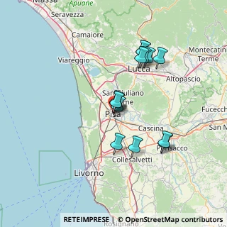 Mappa Via Giuseppe Giusti, 56127 Pisa PI, Italia (12.31429)