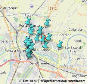 Mappa Via Francesco Flamini, 56124 Pisa PI, Italia (1.35278)