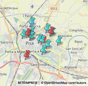 Mappa Via Francesco Flamini, 56124 Pisa PI, Italia (1.21133)