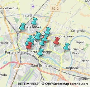 Mappa Via Francesco Flamini, 56124 Pisa PI, Italia (1.28933)